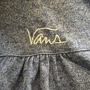 Blue Vans Zip Up Hoodie Stitched